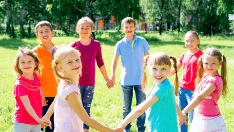 kids playing outside
