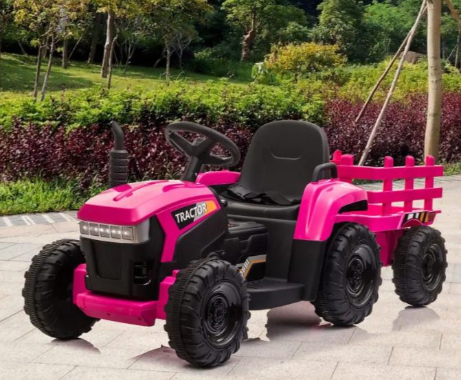 The Pink Kids Ride on Tractor in Tobbi