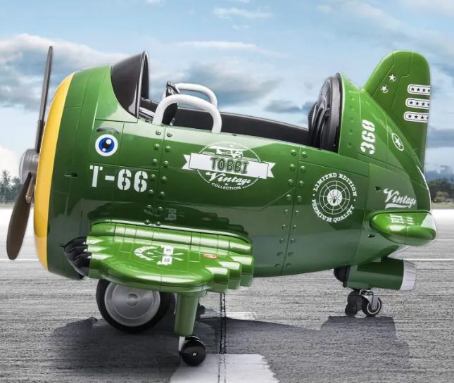 The Green Airplane Ride on Toy at Tobbi