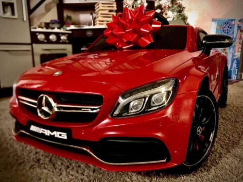 Licensed Mercedes Benz AMG Electric Kids Ride On Car, Battery Powered Ride On Toy for Toddlers with Parental Remote, Red photo review