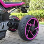 12V Electric Ride On Motorcycle, Battery Powered Ride On Toy Car, Rose Red, Ostrich Series, Common Ostrich photo review
