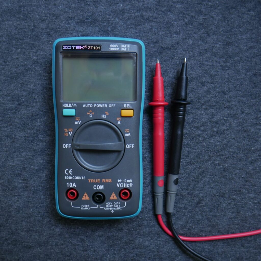 a voltmeter is essential for solving power wheel battery troubles
